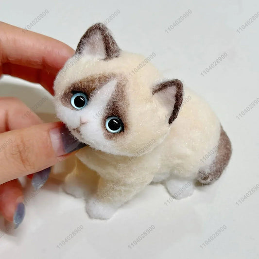 Handmade Kitty Cat Taba Squishy Silicone Fuzzy Kitten Soft Cat Mushy Squeeze Toy Mochi Toy Hand Relax Stress Release Gift Toy SS69 33.69 Chocolate