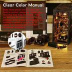 Book Nook Kit Classic Car F1 DIY Wooden Puzzle Bookshelf Insert Decor Dollhouse Model Bookend Building Home Decoration Gifts