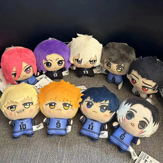 10cm New Blue Lock Plush Pendant KeyChain Isagi Yoichi Nagi Seishiro Mikage Reo Rin Itoshi Itoshi Sae Action Doll Toy Bag Gift SS69