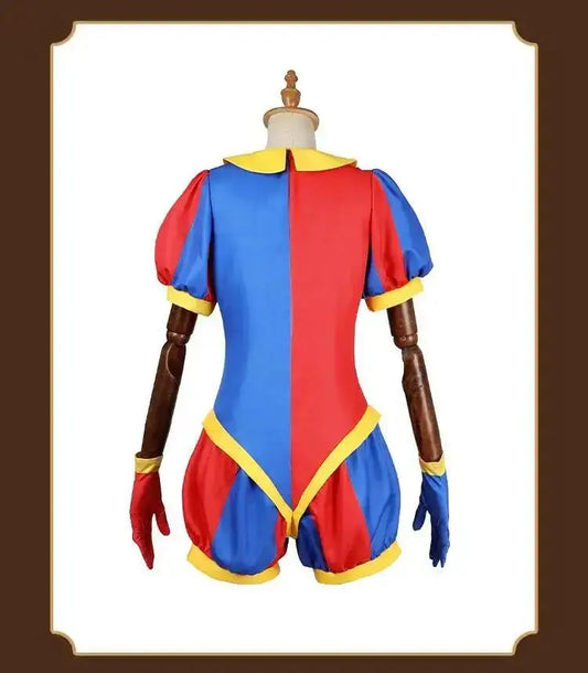 SS69 The Amazing Digital Circus Pomni Cosplay Costume Polyester Uniform Set