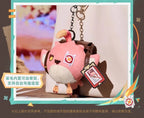 Genuine Mihoyo Genshin Impact Cosplay Diy Accessories Cacucu Pink Plush Sound Pendant Ifa Keychain Mini Storage Bag Toys Gifts