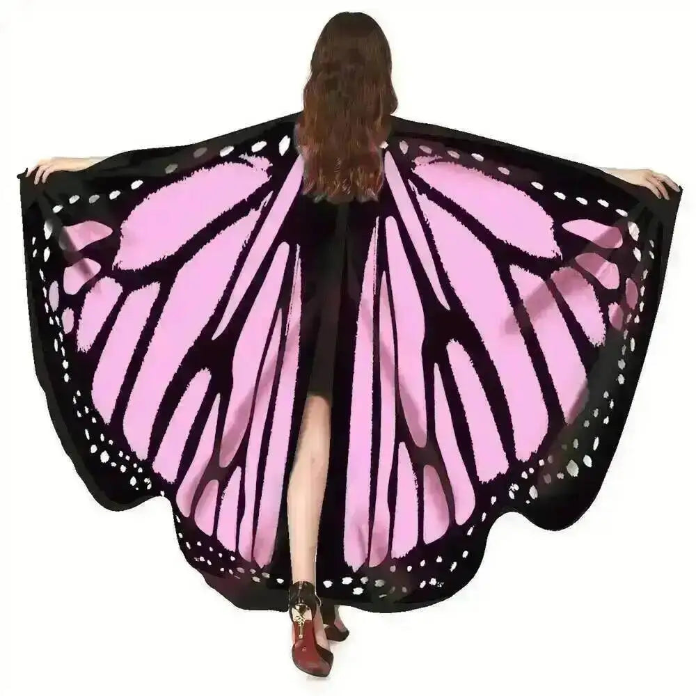 Adult Butterfly Wings Cape for Women Cosplay Costume
