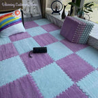 30*30CM Soft Plush Children Kids Rug Play Mat Puzzle Carpet Warm Playmat Interlocking Exercise Tiles Floor Carpet Decoration Mat