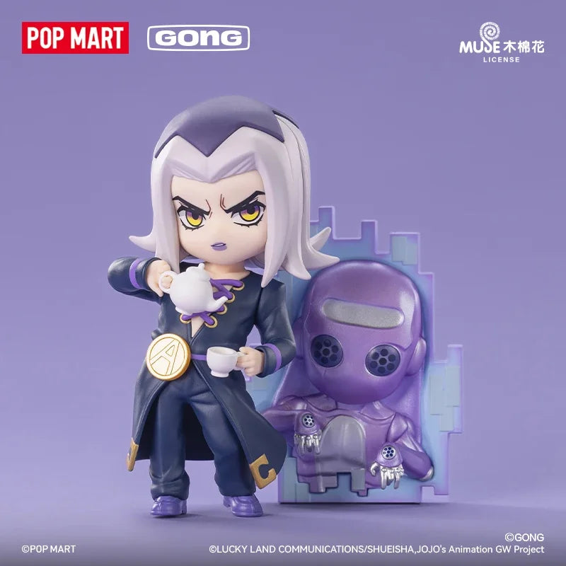 POP MART GONG JOJO's Bizarre Adventure Golden Wind Series Mystery Box Genuine Blind Box Guess Toys Bag Ornament Figurines Home