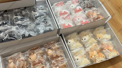 Handmade Kitty Cat Taba Squishy Silicone Fuzzy Kitten Soft Cat Mushy Squeeze Toy Mochi Toy Hand Relax Stress Release Gift Toy SS69