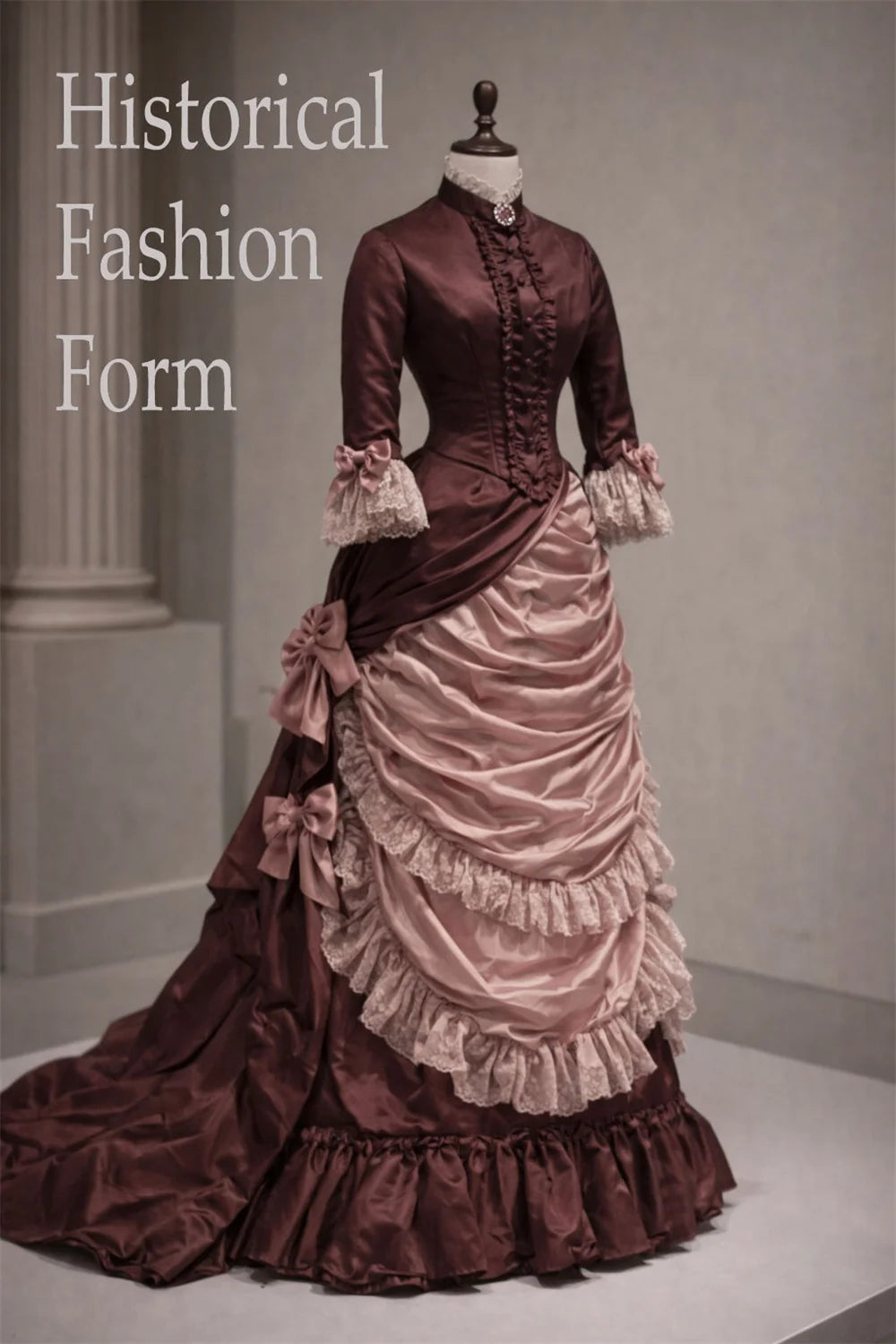 Victorian Bustle Dress - Historical Costume Gown