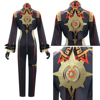 Mavuika Cosplay Costume Game Genshin Impact Uniform Earrings Sunglasses Pyro Archon Natlan God of War Halloween Party Women
