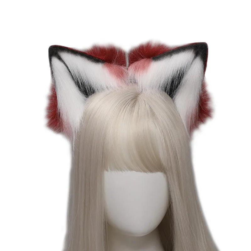 Handmade Faux Fur Fox Ears & Tail Cosplay Headband