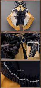 IN STOCK UWOWO Navia Cosplay Genshin Impact Navia Cosplay Costume Fontaine Rococo Style Dress Cosplay Halloween Costume