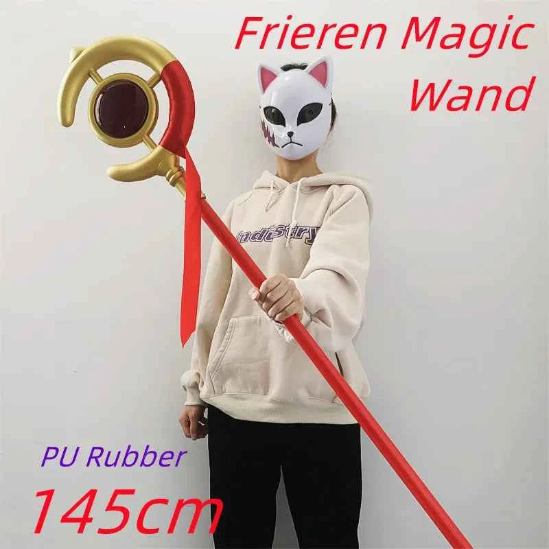 1:1 Magic Wand Beyond Journey's End Cosplay Knife Greatsword Role Playing Weapons Model Safety PU Rubber Gift Toy