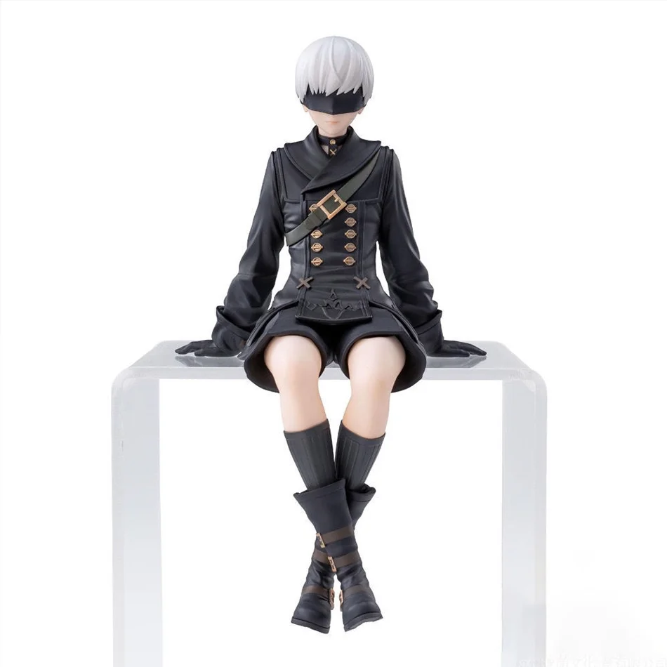 Nier Automata 2B A2 9S Sitting Position Game Figure Mechanical Lifeform Statue Collection Desktop Decoration  Toys Gifts SS69