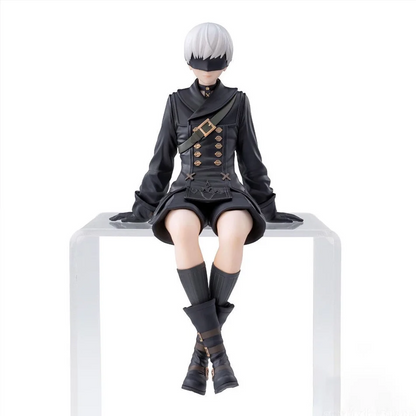 Nier Automata 2B A2 9S Sitting Position Game Figure Mechanical Lifeform Statue Collection Desktop Decoration  Toys Gifts SS69