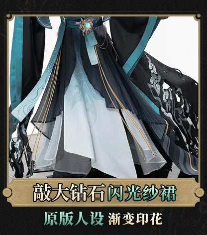 Halloween XIAO Costumes Hanfu Game Genshin Impact XIAO clothes Cosplay Costume Anime Costume Outfit Full Set