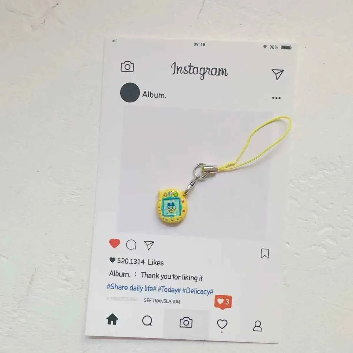 Cute Handmade Mini Tamagotchi Alloy Pendant Mobile Phone Pendant Cartoon Simulation Tamagotchi Pendant Keychain