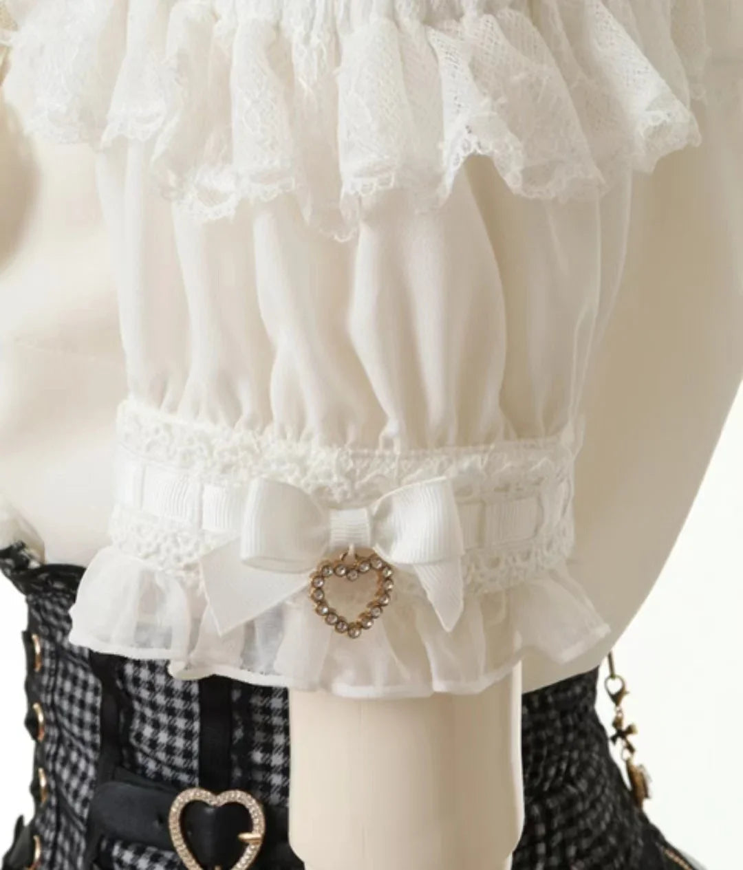 Japanese Liz Mine Women's Shirt Summer Off Shoulder Big Bow Short Sleeve Top Cute Girl BlousesHigh Waist Skirt 2 Piece Skirt Set SS69