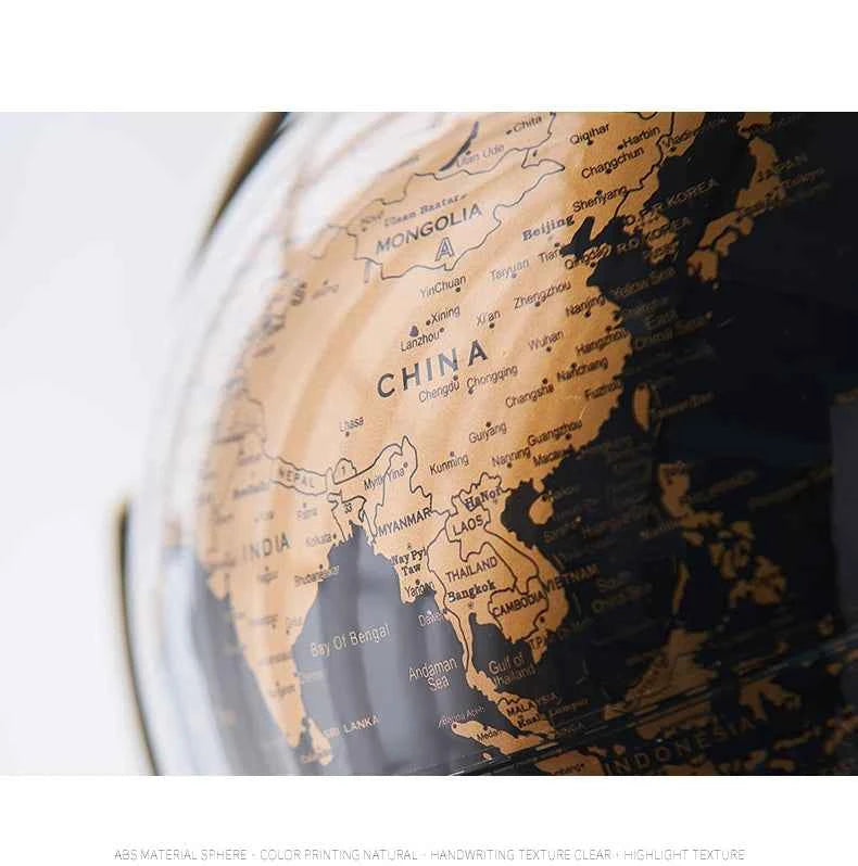Home Decor Accessories Retro World Globe Modern Learning World Map Globe Kids Study Desk Decor Globe Geography Kids Education