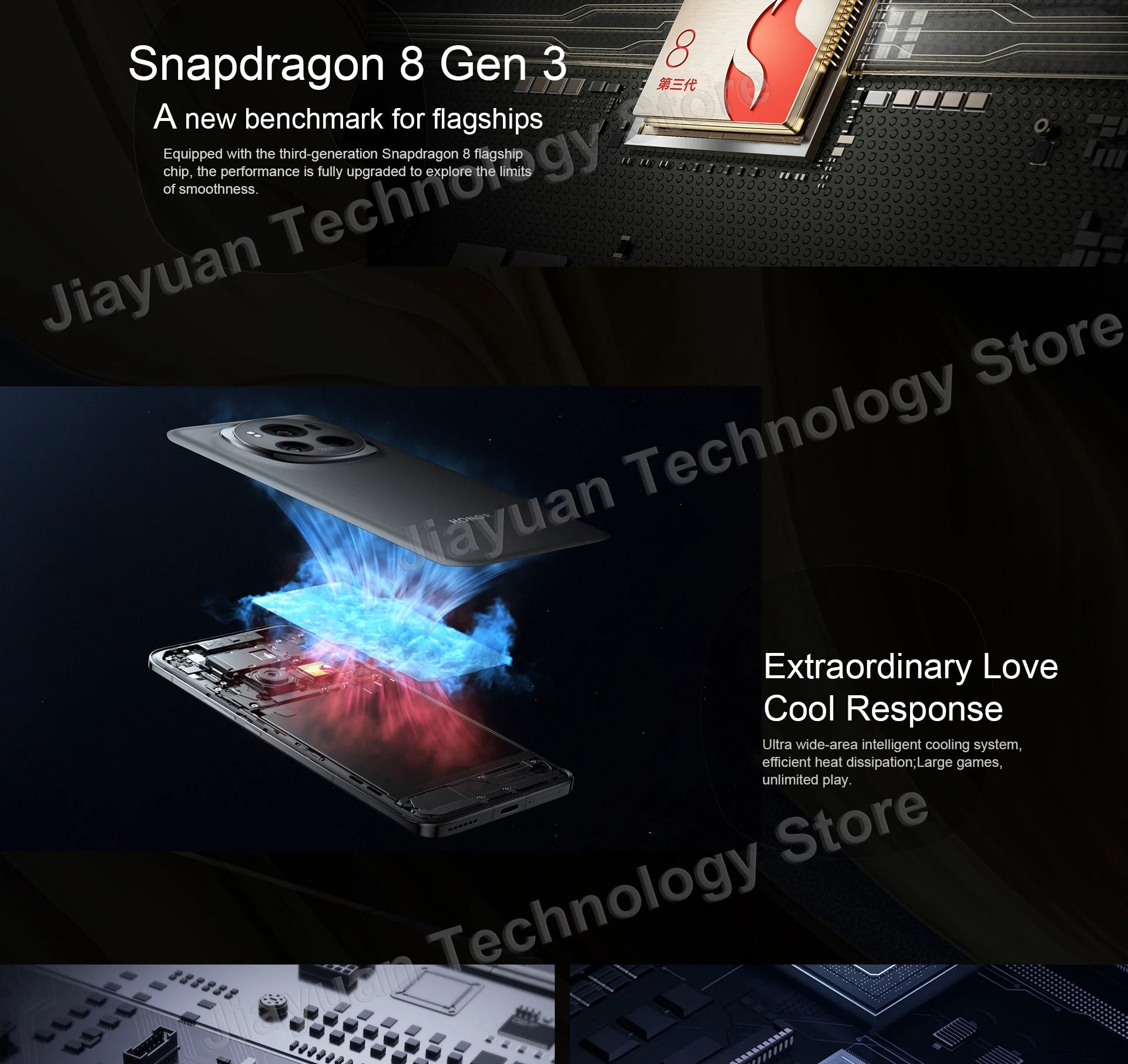 Original HONOR Magic 6 Pro 5G Mobile Phone 6.8" 120Hz Screen Snapdragon 8 Gen 3 Camera 180MP Battery 5600mAh GMS Smartphone SS69