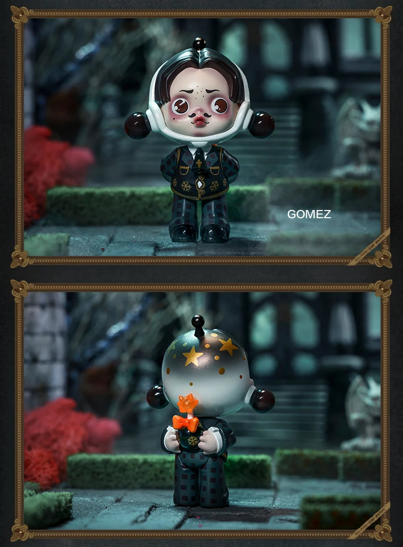 POP MART SKULLPANDA Addams Family Series Blind Box Mystery Box Guess Bag Toys Doll Cute Anime Figure Desktop Ornaments