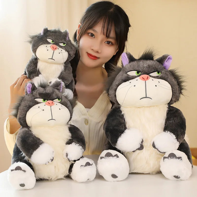 15-35cm Kawaii Cinderella Lucifer Cat Plush Toys Soft Anime Cartoon Princess Kids Stuffed Animals Doll Children's Birthday Gifts SS69