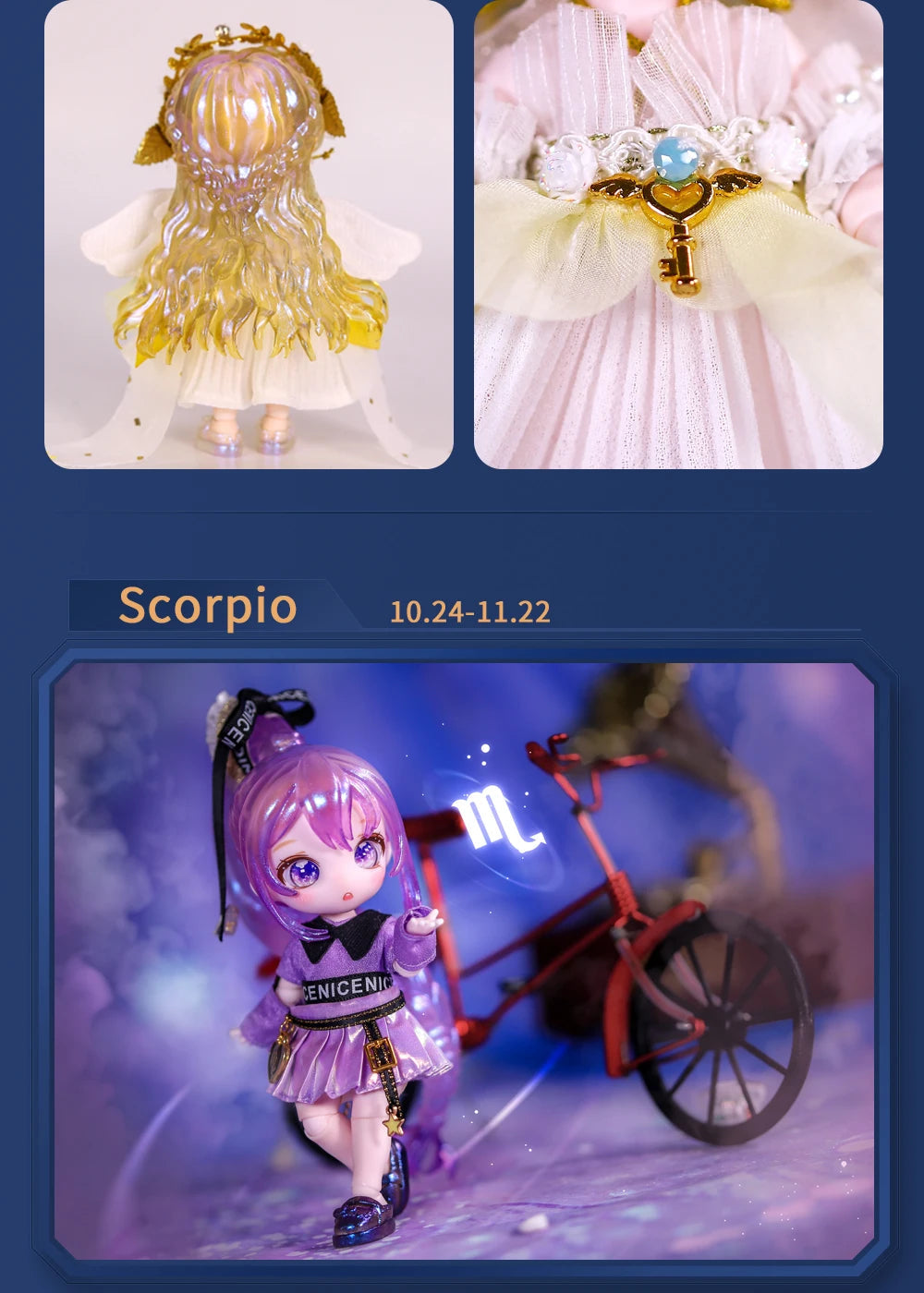 ICY DBS Dream Fairy Maytree OB11 doll 13 ball joint body constellation series Collectible Cute Animal 13cm SD gift BJD SS69