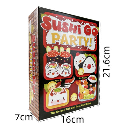 1 Box Sushi Go Family Gathering Board Game Card,Fun Card Game Party Interactive Card Game Creative Small Gift Holiday Accessory SS69 26.69 Sushi Go PARTY