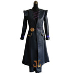 Anime JOJO's Bizarre Adventure Golden Wind Leone Abbacchio Cosplay Costume Black PU Long Coat Uniform Wig Man Carnival Suit