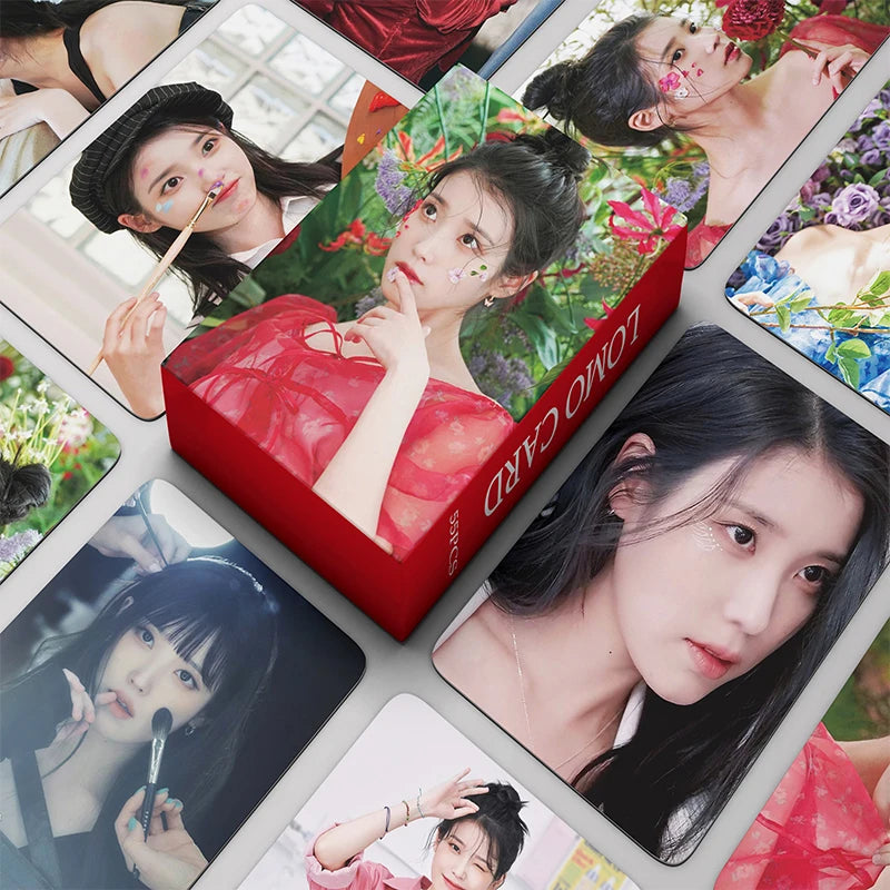 55pcs/set Kpop IU The Golden Hour Lomo Cards High quality HD Photocard for fans collection Fashion Cute Fans Gift SS69