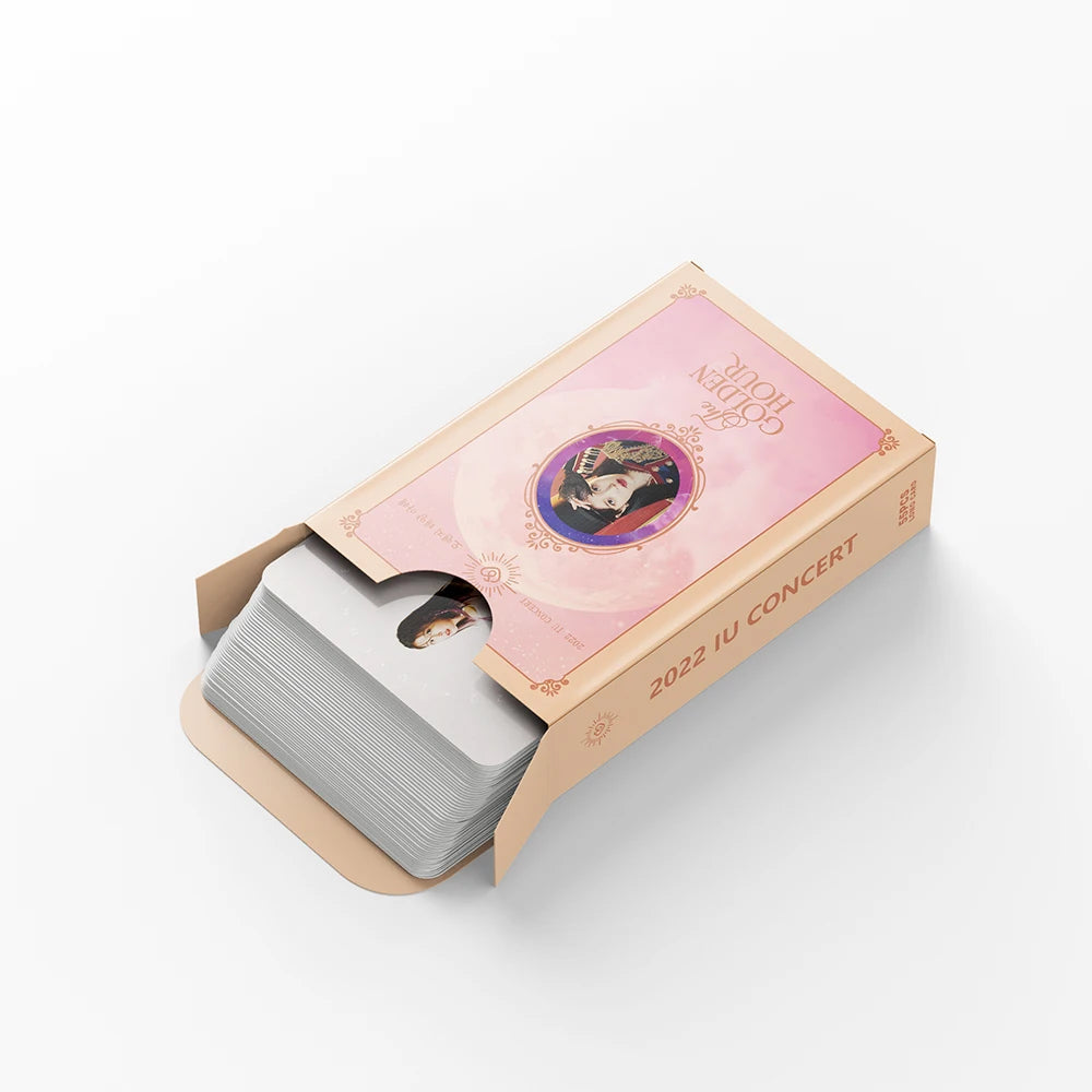 55pcs/set Kpop IU The Golden Hour Lomo Cards High quality HD Photocard for fans collection Fashion Cute Fans Gift SS69