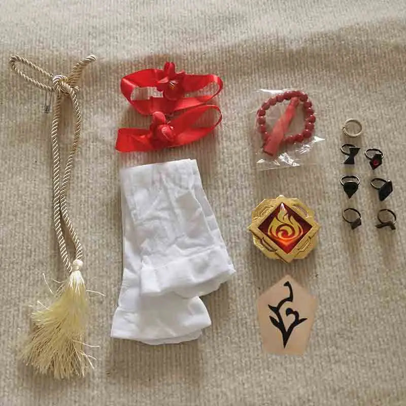 Hu Tao Genshin Impact Cosplay Dress Set for Women