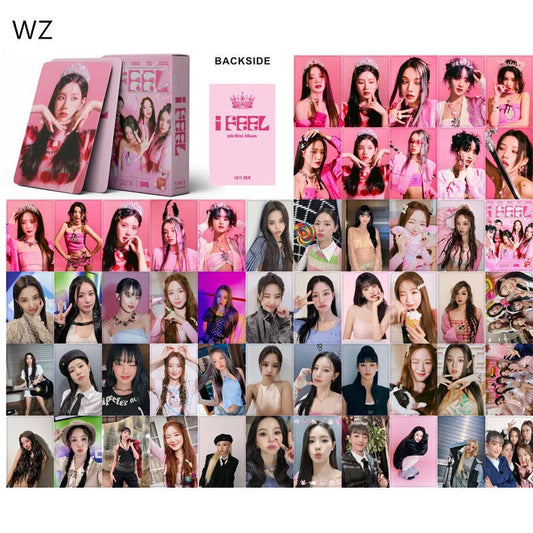 KPOP 55cards/set (G) I-DLE Album Card I FEEL Album GIDLE Ye Shuhua MINNIE Printed Photo Card LOMO Card Gift For Girls Collection SS69