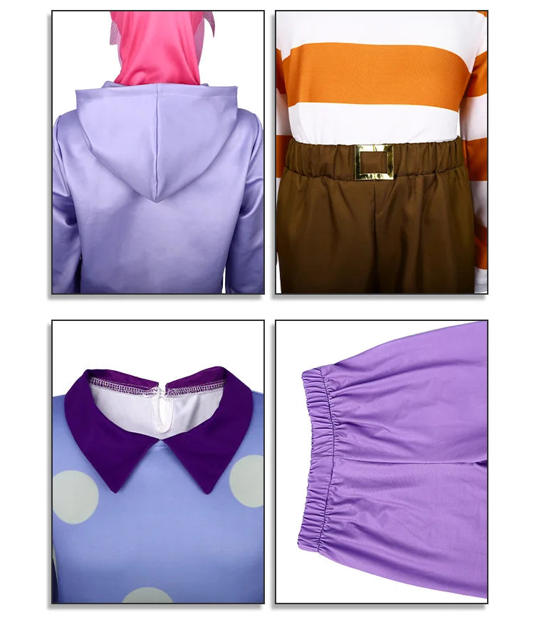 Inside Out Joy Cosplay Costume Unisex Polyester Jumpsuit for Halloween