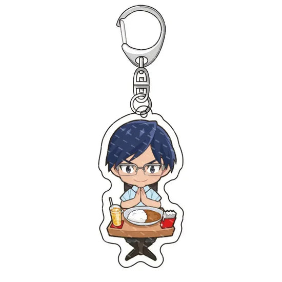 Fashion Anime College Keychain Cartoon Character Double Sided Acrylic Key Chain Fans Collection Jewlry Gift SS69