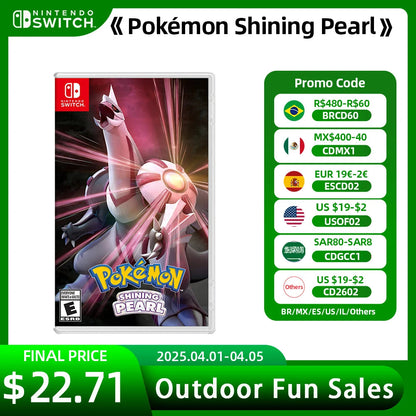 Pokemon Shining Pearl Nintendo Switch Game Deals 100% Official Original Physical Game Card Adventure Genre for Switch OLED Lite SS69