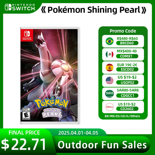 Pokemon Shining Pearl Nintendo Switch Game Deals 100% Official Original Physical Game Card Adventure Genre for Switch OLED Lite SS69