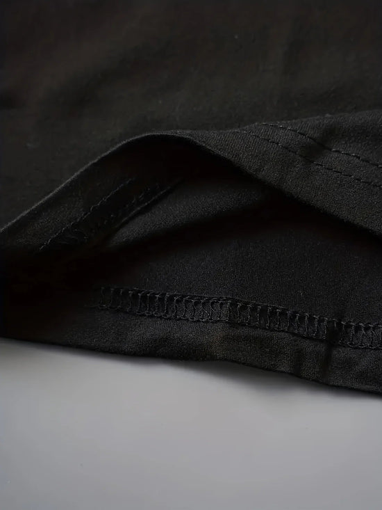 Cute Print Solid Crew Neck T-Shirt, Short Sleeve Casual Every Day Top For All Season, Women's Clothing SS69