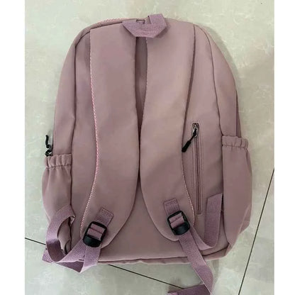 New Female Fashion Men High Capacity Waterproof College Backpack Trendy Women Laptop School Bags Cute Girl Travel Book Bag Cool