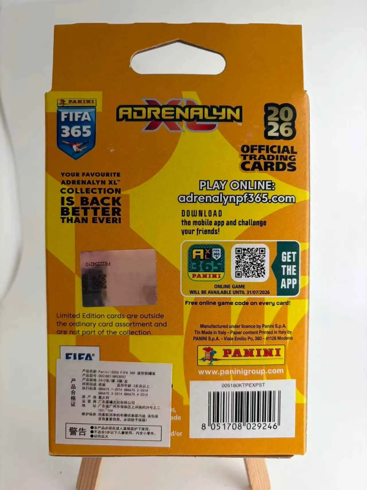 PANINI 2026 365 6PCS/BACK Collectible Cards Messi Ronaldo Neymar Mbappe Bellingham Modric Soccer autograph holiday gift