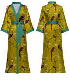 Women's Long Silk Satin Kimono Robe - Lightweight & Soft
