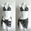 YUNZHAOLUCN Women's High Waist 4-Piece Bikini Set