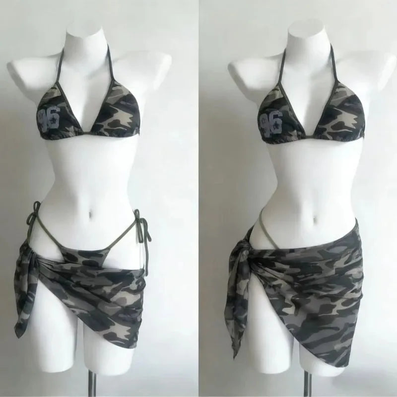 YUNZHAOLUCN Women's High Waist 4-Piece Bikini Set