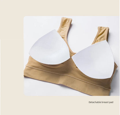 Breathable Sports Bra Top Fitness Women Brassiere Removable Padded Sport Bra Running Gym Seamless Push Up Bras SS69