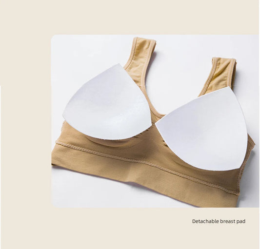 Breathable Sports Bra Top Fitness Women Brassiere Removable Padded Sport Bra Running Gym Seamless Push Up Bras SS69