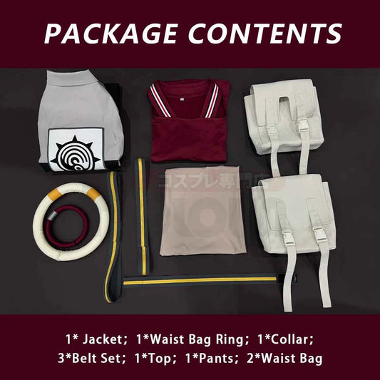 HOLOUN Gachiakuta Anime Enjin Cosplay Costume Embroidery Jacket Pants Bag Convention Halloween Christmas