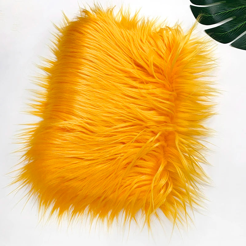 Faux Fur Fabric 8cm Long Pile Cosplay Patchwork Sheet