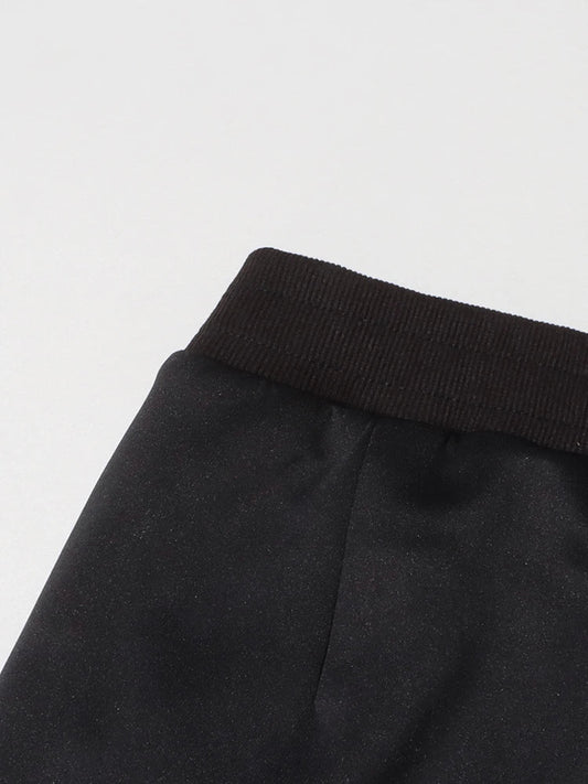 Solid Patchwork Diamonds Designer Wide Leg Pants For Women High Waist Patchwork Pockets Hollow Out Chic Pant Female SS69