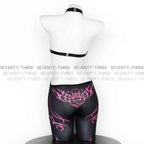 New Cyberpunk Cosplay Costume Women Sexy Printed Sleeveless Jumpsuit Mecha Agent Uniform Bodysuit Mechanical Mech Warrior Tights