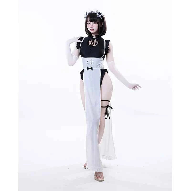Anime Sexy Cafe Maid Uniform Role Playing Suit Victorian Aristocratic Manor Maid Butler Robe Bunny Girl Uniform Bodysuit 2025