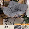 Realife Woven Rattan Rocking Chair Comfortable Soft Bag For Sitting Or Lying Lazy Rocking Chair Balcony Home Use Wrought Iron