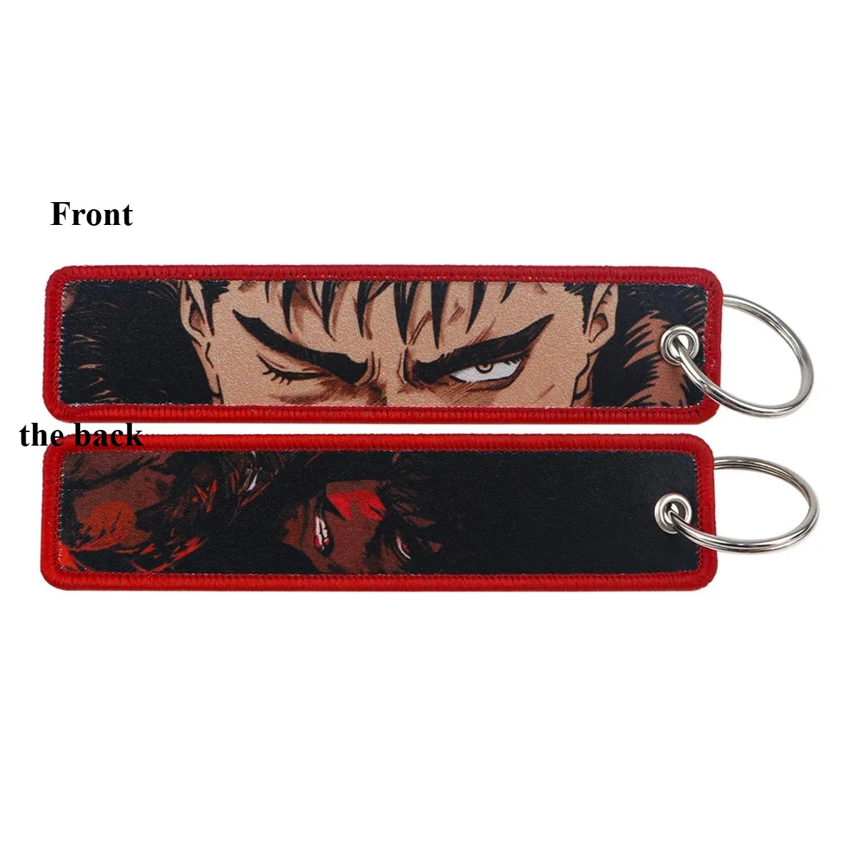 Sword Wind Legend Anime JOJO Wonderful Adventure Weaving Mark Keychain Sword Wind Legend Decorative Chain Fabric Key Pendant