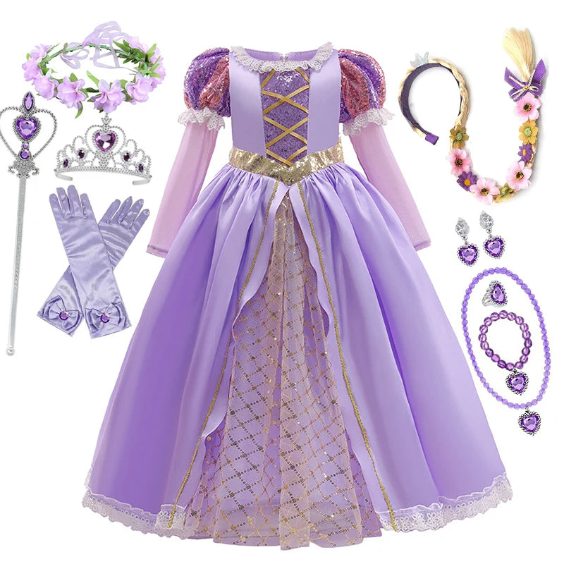 Disney Rapunzel Princess Dress for Girls | Tangled Costume